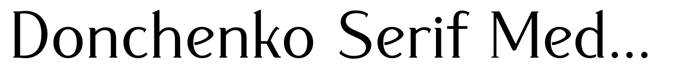 Donchenko Serif Medium
